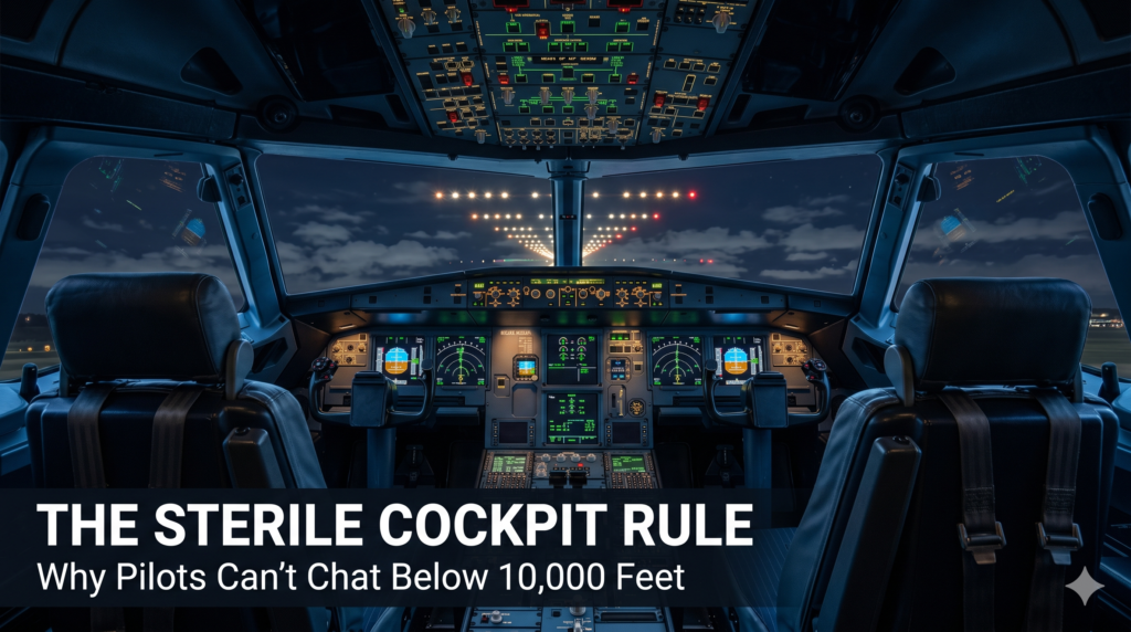 The Sterile Cockpit Rule: Why Pilots Can't Chat Below 10,000 Feet sterile cockpit rule why pilots can't chat below 10,000 feet
